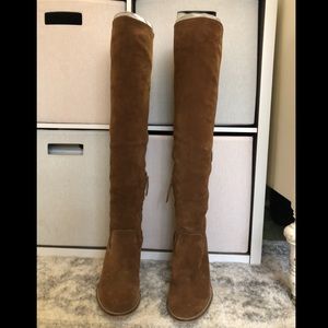 Dolce Vita Over The Knee Boots - Brown Suede